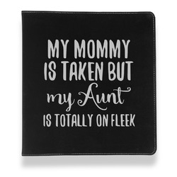 Aunt Quotes and Sayings Leather Binder - 1" - Black