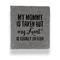 Aunt Quotes and Sayings Leather Binder - 1" - Grey - Front View