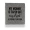 Aunt Quotes and Sayings Leather Binder - 1" - Grey