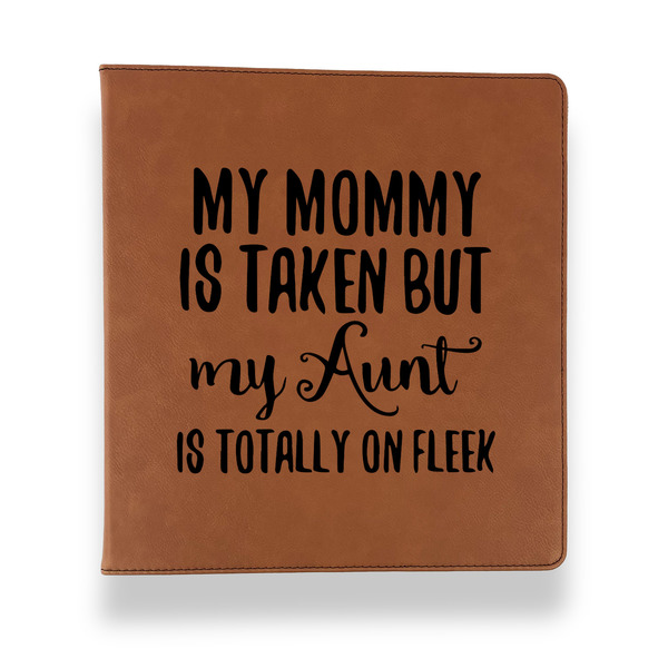 Custom Aunt Quotes and Sayings Leather Binder - 1" - Rawhide