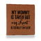 Aunt Quotes and Sayings Leather Binder - 1" - Rawhide - Front View