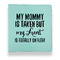 Aunt Quotes and Sayings Leather Binder - 1" - Teal