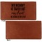 Aunt Quotes and Sayings Leather Checkbook Holder Front and Back Single Sided - Apvl