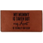 Aunt Quotes and Sayings Leatherette Checkbook Holder