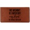 Aunt Quotes and Sayings Leather Checkbook Holder - Main