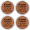 Aunt Quotes and Sayings Leather Coaster Set of 4