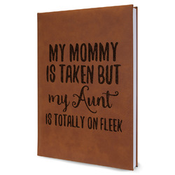 Aunt Quotes and Sayings Leather Sketchbook