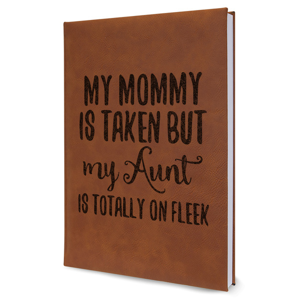 Custom Aunt Quotes and Sayings Leather Sketchbook
