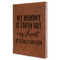 Aunt Quotes and Sayings Leather Sketchbook - Large - Double Sided