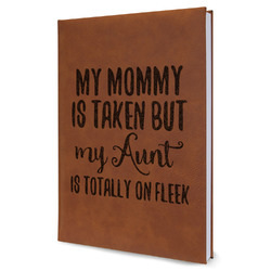 Aunt Quotes and Sayings Leather Sketchbook - Large - Single Sided