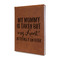 Aunt Quotes and Sayings Leather Sketchbook - Small - Double Sided - Angled View