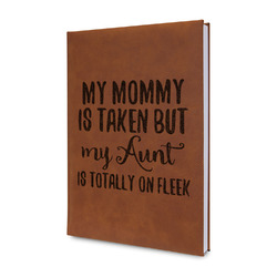 Aunt Quotes and Sayings Leather Sketchbook - Small - Single Sided