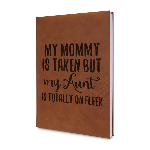 Custom Aunt Quotes and Sayings Leather Sketchbook - Small - Single Sided