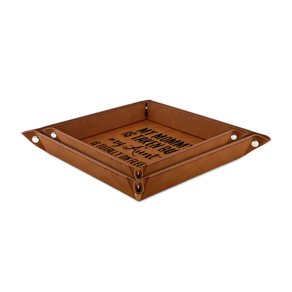 Aunt Quotes and Sayings Leather Valet Trays - TRAYS STACKED (both trays)