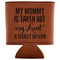 Aunt Quotes and Sayings Leatherette Can Sleeve - Flat