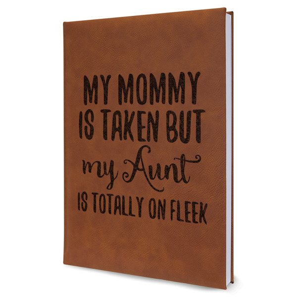 Custom Aunt Quotes and Sayings Leatherette Journal - Large - Single Sided