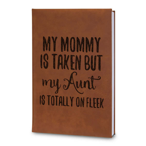 Custom Aunt Quotes and Sayings Leatherette Journal - Large - Double Sided