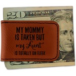 Aunt Quotes and Sayings Leatherette Magnetic Money Clip