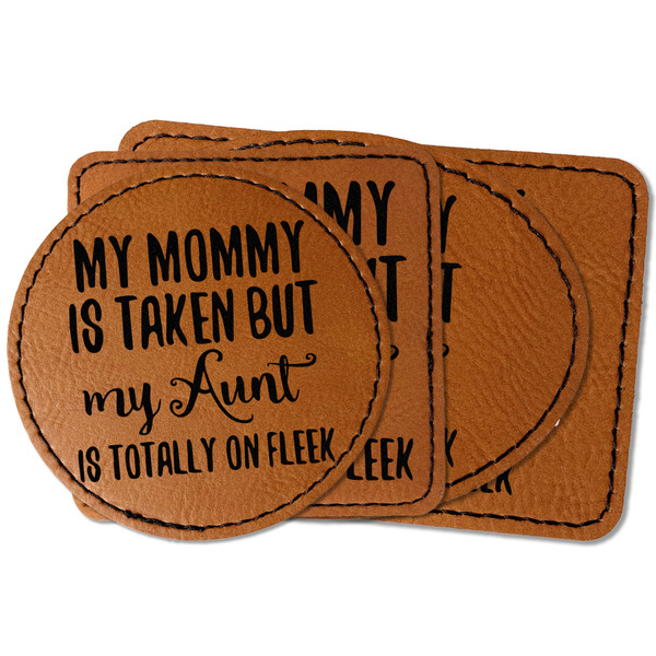 Custom Aunt Quotes and Sayings Faux Leather Iron On Patch