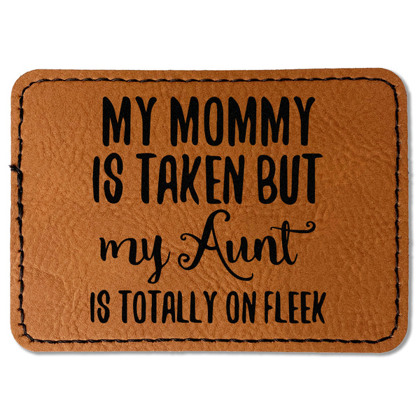 Aunt Quotes and Sayings Leatherette Patches - Rectangle