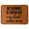 Aunt Quotes and Sayings Leatherette Patches - Rectangle