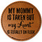 Aunt Quotes and Sayings Leatherette Patches - Round