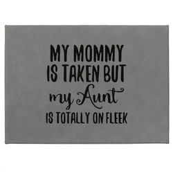 Aunt Quotes and Sayings Medium Gift Box w/ Engraved Leather Lid