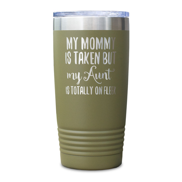 Aunt Quotes and Sayings Olive Polar Camel Tumbler - 20oz - Single Sided - Approval