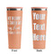 Aunt Quotes and Sayings Peach RTIC Everyday Tumbler - 28 oz. - Front and Back