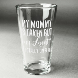 Aunt Quotes and Sayings Pint Glass - Engraved
