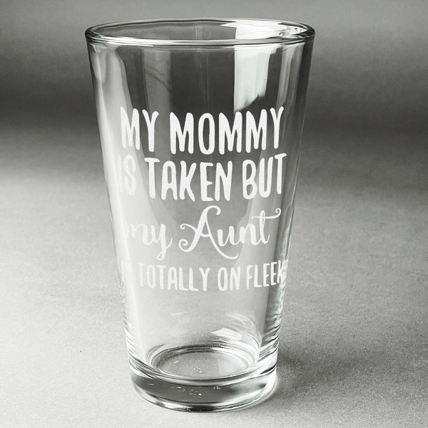 Custom Aunt Quotes and Sayings Pint Glass - Engraved