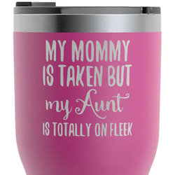 Aunt Quotes and Sayings RTIC Tumbler - Magenta - Laser Engraved - Double-Sided