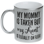 Aunt Quotes and Sayings Metallic Silver Mug