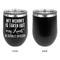 Aunt Quotes and Sayings Stainless Wine Tumblers - Black - Single Sided - Approval