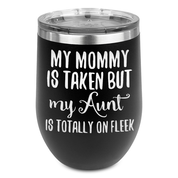 Custom Aunt Quotes and Sayings Stemless Stainless Steel Wine Tumbler