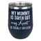 Aunt Quotes and Sayings Stainless Wine Tumblers - Navy - Single Sided - Front