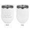 Aunt Quotes and Sayings Stainless Wine Tumblers - White - Single Sided - Approval