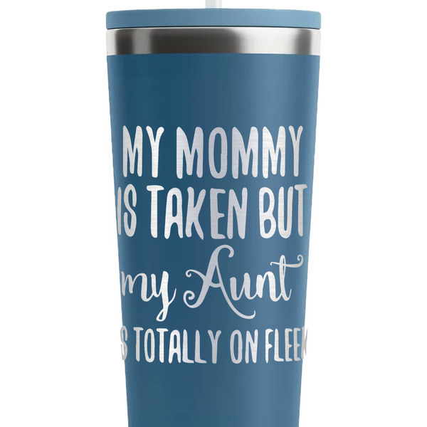 Aunt Quotes and Sayings Steel Blue RTIC Everyday Tumbler - 28 oz. - Close Up