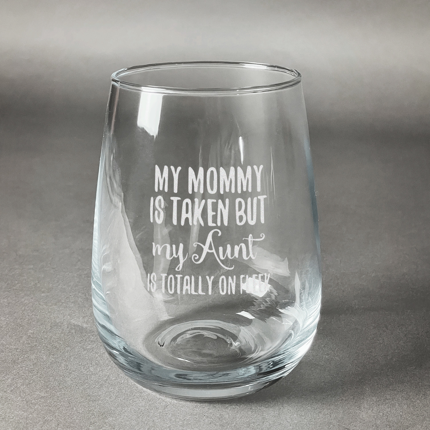 Personalized Wine Glass for Aunt Best Aunt Ever Etched 