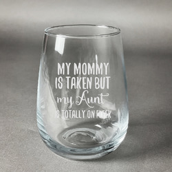 Aunt Quotes and Sayings Stemless Wine Glass - Engraved