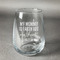 Aunt Quotes and Sayings Stemless Wine Glass - Engraved