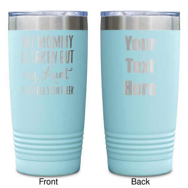 Aunt Quotes and Sayings Teal Polar Camel Tumbler - 20oz -Double Sided - Approval