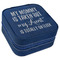 Aunt Quotes and Sayings Travel Jewelry Boxes - Leather - Navy Blue - Angled View