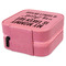 Aunt Quotes and Sayings Travel Jewelry Boxes - Leather - Pink - View from Rear