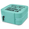 Aunt Quotes and Sayings Travel Jewelry Boxes - Leather - Teal - View from Rear