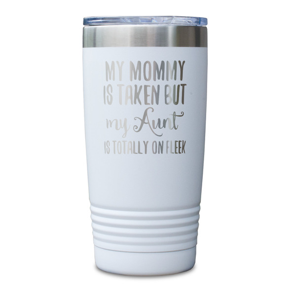 Aunt Quotes and Sayings White Polar Camel Tumbler - 20oz - Single Sided - Approval