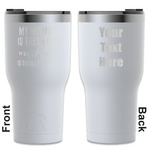 Aunt Quotes and Sayings RTIC Tumbler - White - Engraved Front & Back (Personalized)