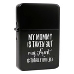 Aunt Quotes and Sayings Windproof Lighter - Black - Single Sided & Lid Engraved