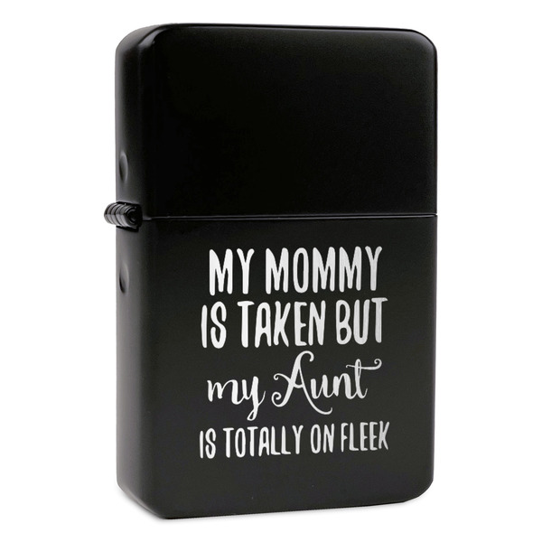 Custom Aunt Quotes and Sayings Windproof Lighter - Black - Double Sided