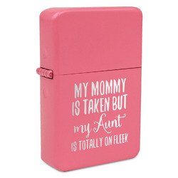 Aunt Quotes and Sayings Windproof Lighter - Pink - Single Sided